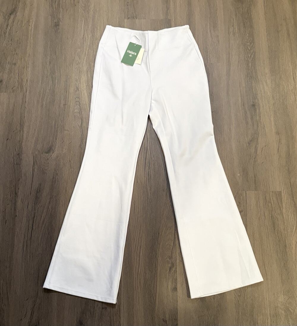 Halara Women’s Petite Small White Solid Flared Pants